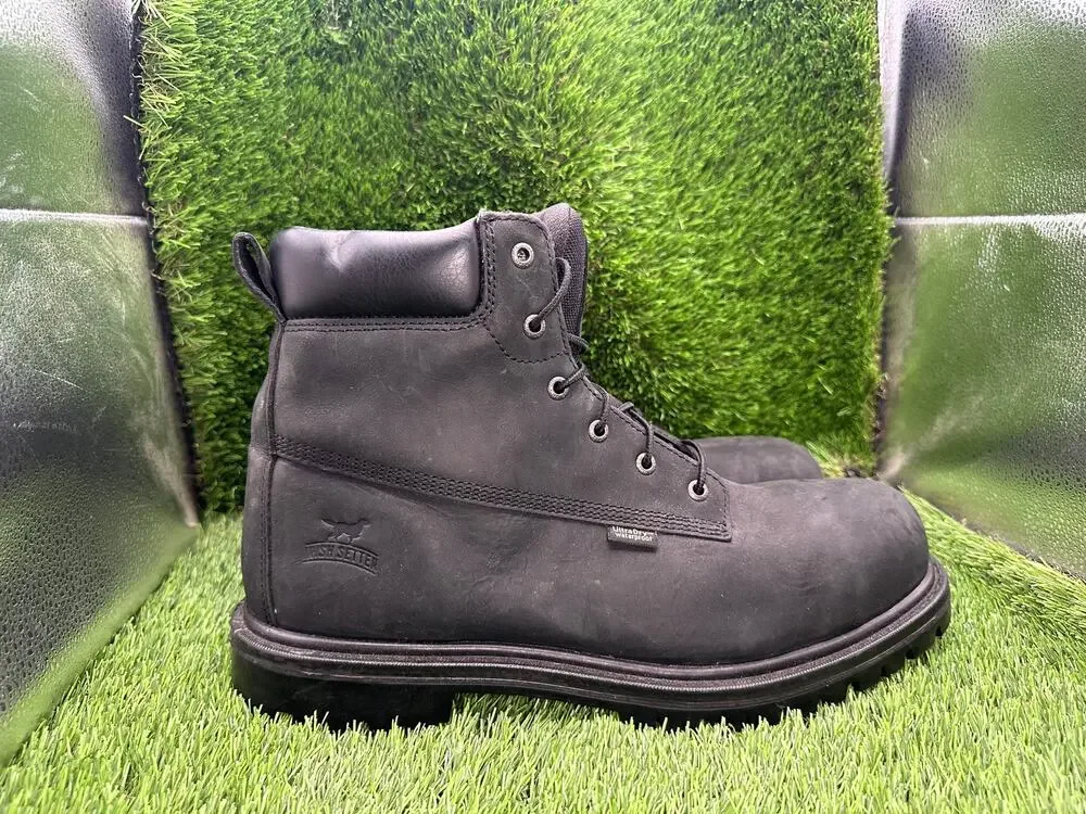 Irish Setter Hopkins 83670 Combat Boot Mens 13 Black Leather Safety Toe Workwear